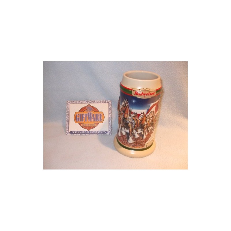 Budweiser 1998 Grants Farm Holiday Stein