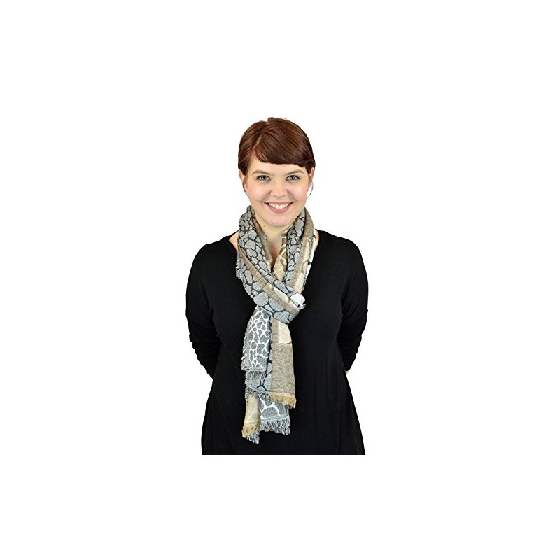 Belle Donne Pashmina Women Scarf Soft Wrap Shawl Animal Print