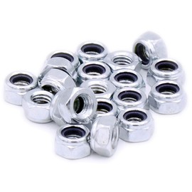M6 (6mm) Nyloc Hex Nut (Type-T) - Steel (Pack of 20)