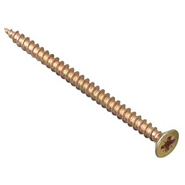 ForgeFix Multi-Purpose Single Thread Screws | 4.5 x 70mm | Zinc Yellow Passivated | Box 100