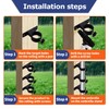 VANROUG Parasol Clamp Bracket, Patio Umbrella Holder, Outdoor Clamp Bracket