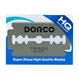 DORCO Hojas de afeitar de doble filo Dorco ST300 Platinum Extra (paquete de 100), hojas de afeitar de acero inoxidable de primera calidad para afeitadas suaves y precisas