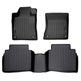 SMARTLINER Custom Fit Floor Mats 2 Row Liner Set Black Compatible with 2019-2023 Nissan Altima
