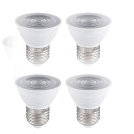 yayutelight LED PAR16 Dimmable, 4-Pack Short Neck Recessed Spotlight Light Bulb, 5W (50W Halogen Replacement) 500 Lumens, Medium E26 Base (Warm White 3000K)