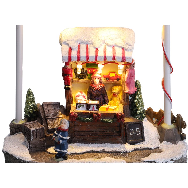 Christmas Concepts® 5"/ 13cm LED Light Up Christmas Market Scene