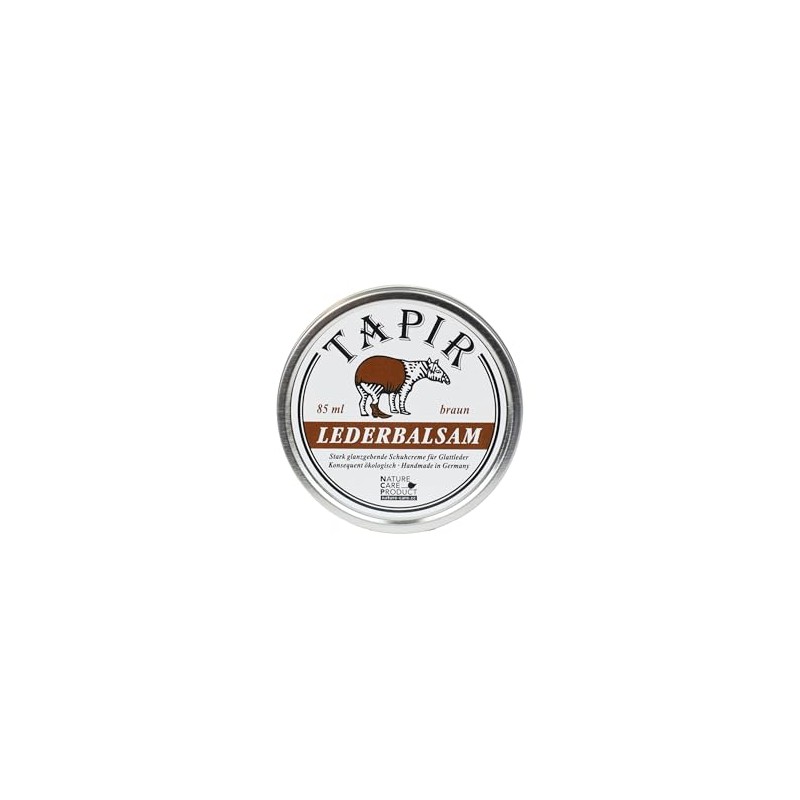 Tapir Leather Balm Brown in Tin