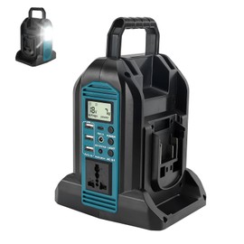 350W Power Inverter for Makita 18V LXT Li-ion Battery,2-Port Supply Inverter Generators Converter DC 20V to AC 110V ~120V with LED Light,3 USB-A,1 Type-C,1DC Port, for Outdoor Travel Camping