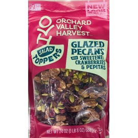 Orchard Valley Harvest SALAD TOPPERS Glazed Pecans Cranberries Pepitas 24 oz Bag