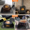 TOMSHOO Under Grill Mat Fire Pit Deck Patio Ember Mat