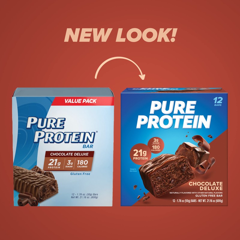 Pure Protein Bars, High Protein, Nutritious Snacks to Support Energy,