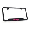 Jeep UV Printed in Tuscadero Pink Black Plated Plastic License