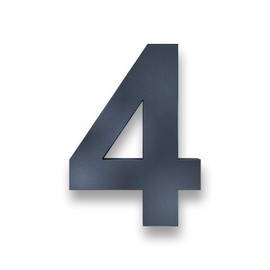 Metzler 3D House Number Anthracite RAL7016 Stainless Steel Height 20 cm
