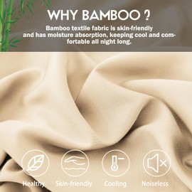 Bamboo Pillowcases Body Size,Cooling Viscose Pillow Cases with Zipper Closure, Cool & Breathable Pillow Cover for Hot Sleepers and Night Sweats, 20" x 54"