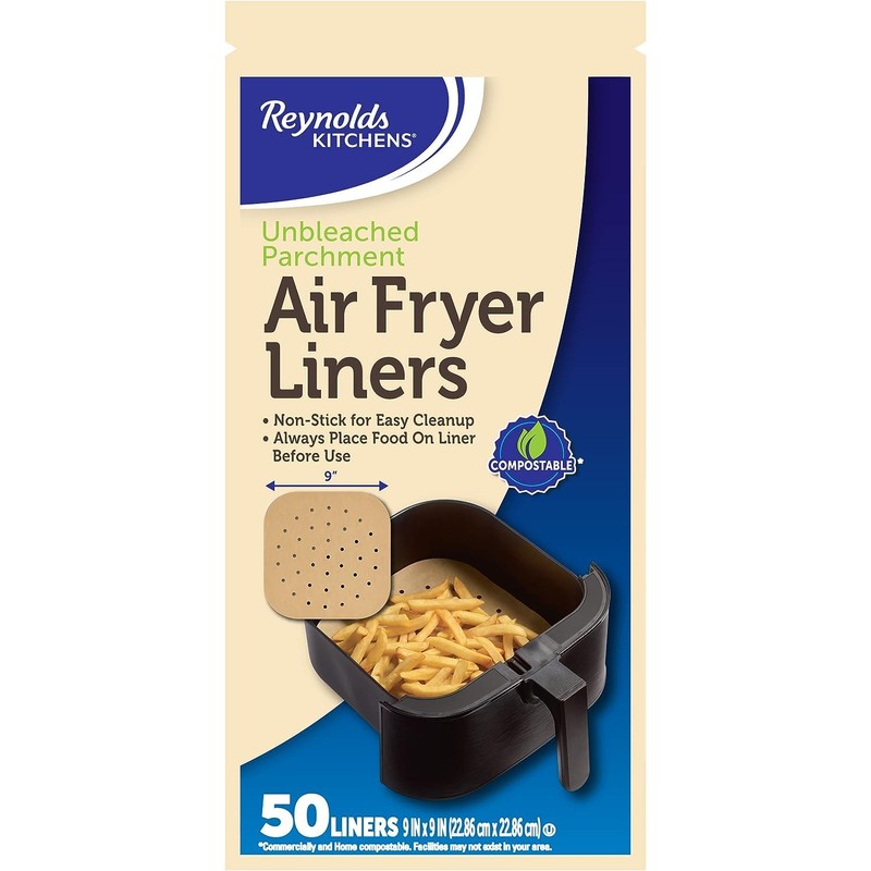Reynolds Kitchens Air Fryer Liners 50 Count (Pack of 10)