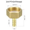 sourcing map Brass Barb Hose Fitting Connector Adapter, 8mm Barb