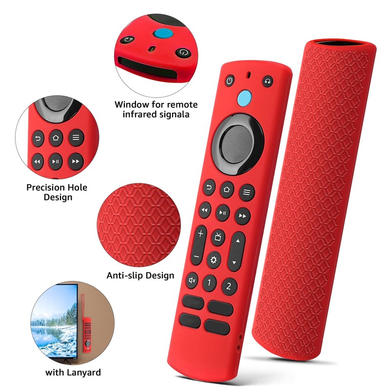 [3 Pack] Climberer Fire TV Pro Voice Remote Pro Cover