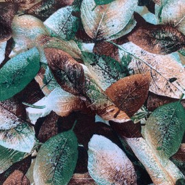 Avery Floral Flower Design Digital Print 100% Premium Viscose Challis Soft Draping Dress Fabric Material | 55" - 140 cm Wide | Sold Per Metre (Green)