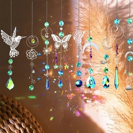 IcosaMro 420PCS Sun Catcher Arts and Crafts for Adults Crystal Suncatcher Crafts Kit for Adults Suncatchers DIY Making Supplies for Indoor Window Hanging, Outdoor Garden Decor Wedding Christmas