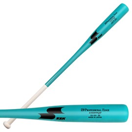 SSK Z9 Professional Edge Comp Coaches Wood Fungo Bat 33" 35" 37" - Baseball & Softball – 22+ Colors - 60 Day Warranty (35", Natural/Teal/Black)