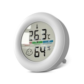 Houdian Digital Hygrometer Thermometer for Room, LCD Thermometer Room Temperature, Indoor Hygrometer Thermometer with Temperature Humidity Monitor for Greenhouse, Garden, Cella