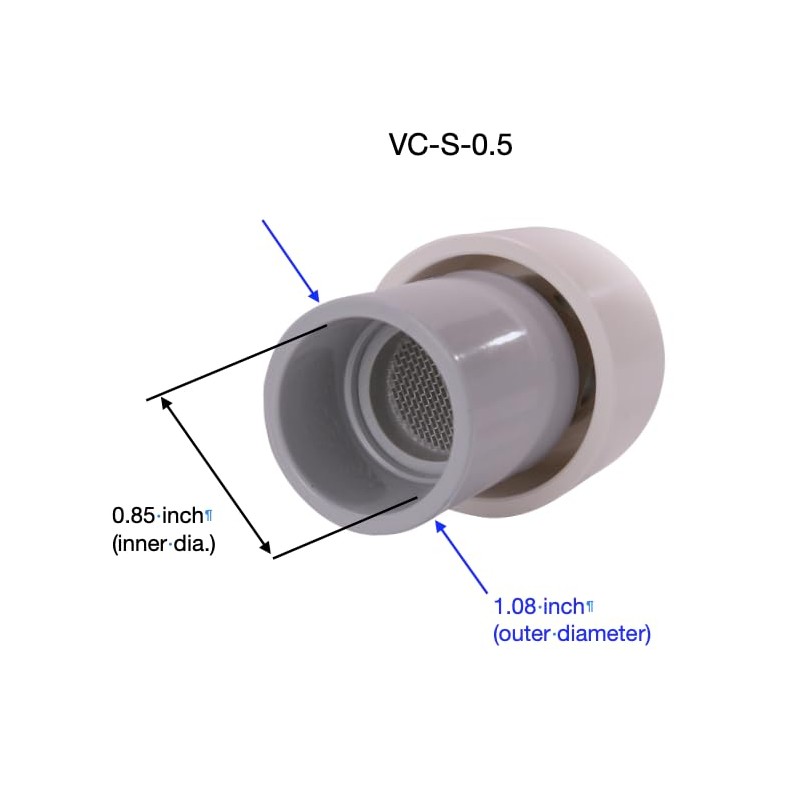Vent Cap - Slip Connection (1/2 inch)