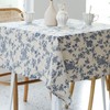 Pastoral Square Tablecloth - 60 x 60 Inch - Linen