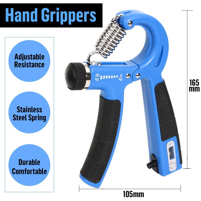 Hand Trainer, Set of 2 Hand Trainer, Forearm Trainer, Adjustable