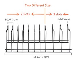 SANNO ディッシュラック フライパンスタント 鍋蓋収納 キッチン収納ラック 水切りラック ステンレス製 二つ入れ 間隔幅4㎝X3幅３㎝X7