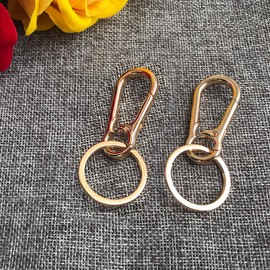 Metal Keychains Keyring Key Chain Ring Holder Organizer Clip Key Organizer Key Chain Ring for Women Men Home Car Keys, Key Finder, 2 Pieces (Gold)