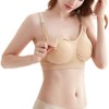Bysion 3 Pack Women's Nursing Bra Wireless Seamless Maternity Bra