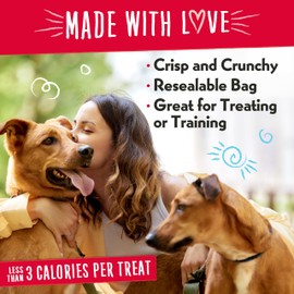 Charlee Bear Original Crunch Dog Training Treats, Beef Liver Flavor, 3 Calories Each, Low Calorie Natural Rewards for Puppies to Adult Dogs, Made in USA, 16 oz (3-Pack)