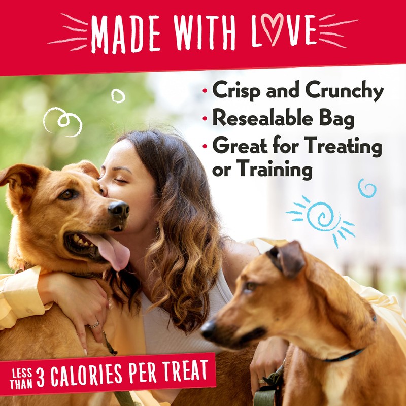 Charlee Bear Original Crunch Dog Training Treats, Beef Liver Flavor,