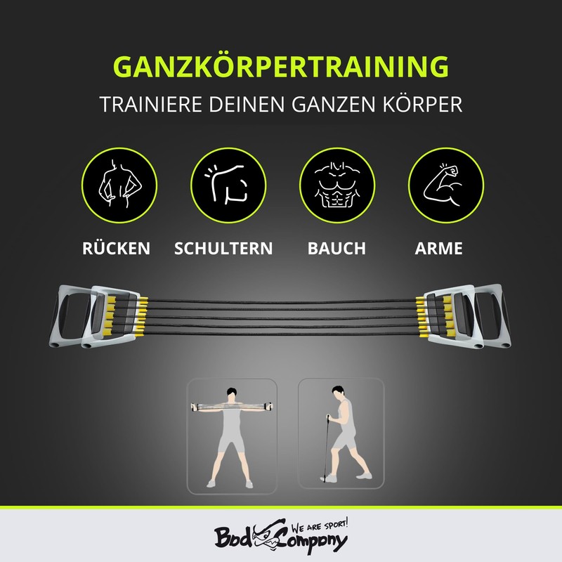 Pro 5–Way Adjustable Chest Expander / traction force: 25 Kg