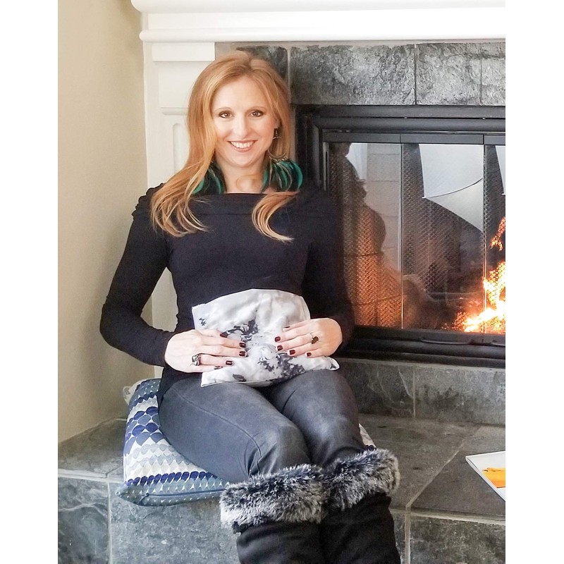 Liberty21 Corn Filled Heating Pad with Removable Washable Cover. Natural