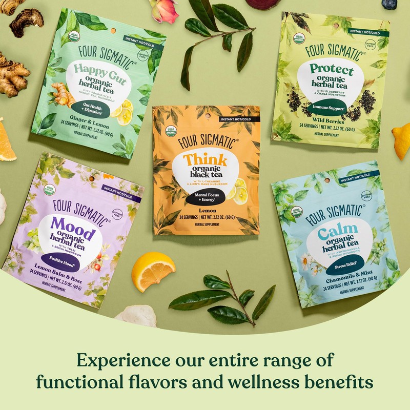 Four Sigmatic Protect Organic Herbal Tea | Immunity Tea w/Chaga