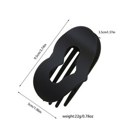 4 Stücke Duckbill Hair Clips Flache Haarspangen für Damen mit Neuem Design,Starker Halt,Matte,Große Haarspange für Dünnes und Dickes Haar,Gebogenes Design für Liegen und Autofahren