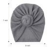 JIAHANG Baby Donut Knotted Bow Hat, Waffle Knit Turban Head