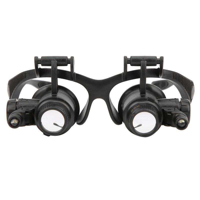 Jewelry Magnifying Glass with 2 LED Light 8 Interchangeable Lens
