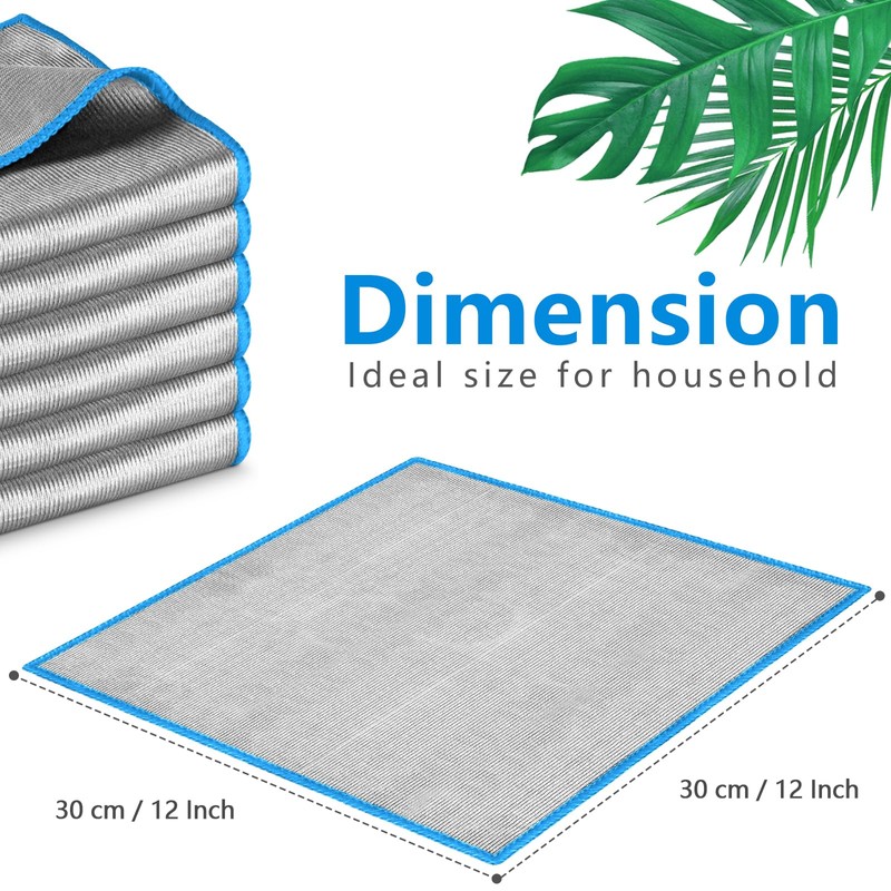 Glass Polishing Cloth Streak Free Miracle Microfiber Cleaning Cloth Lint