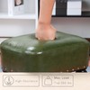 Cmishe Ottoman Leather Foot Rest with Thicker Foam Padded Seat,