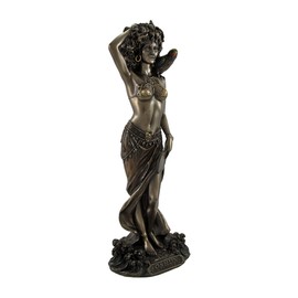 Veronese Design 9.5 Inch Tall Oshun The Orisha of Love, Marriage, and Fertility Cold Cast Resin Antique Bronze Finish