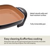 BELLA Electric Ceramic Titanium Skillet, Roast, Fry and Steam, Healthy-Eco