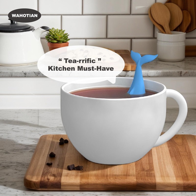 WAHOTIAN Whale Tea Infuser - Cute Silicone Loose Leaf Tea