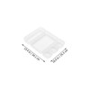 NUOBESTY Stackable Storage Bins 5pcs Drawer Classification Boxes Dividers Transparent