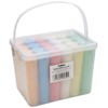 ART BOX 24 Giant Pavement Chalks in Tub Red