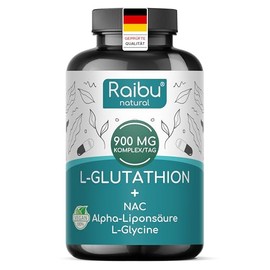 L Glutathione 500 mg, Glutathione Capsules High Dose - Reduced & Bioactive, Derived by Fermentation - Vegan, No Additives - Optimal Formula with NAC, Alpha Lipoic Acid & L-Glycine