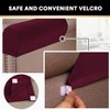 PrinceDeco Thick Velvet Stretch Armrest Covers for Chairs and Sofas