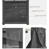 TUTOTAK C Shaped End Table with Charging Station, Side Table
