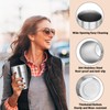 Offiper Stainless Steel Double Wall Cup, 16 oz Insulated Tumbler,