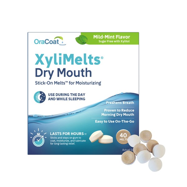 Oracoat OraCoat XyliMelts Dry Mouth Relief Moisturizing Oral Adhering Discs